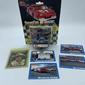 NASCAR Collectables Richard Petty Racing Lot Matchbox Car + Trading Cards